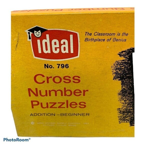 Vintage Math Cross Number Addition Puzzles Beginner No. 786 - Picture 2 of 4